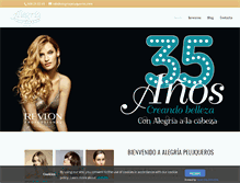 Tablet Screenshot of alegriapeluqueros.com